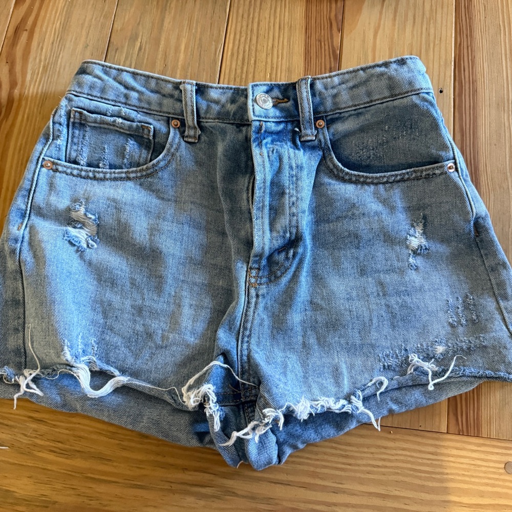 Wild Fable Light Blue Distressed Jean Shorts